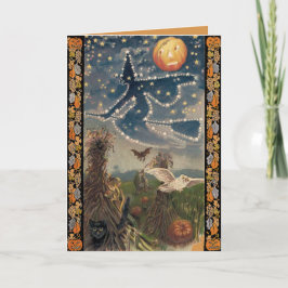 Starry Night Halloween Card Karte