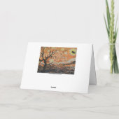 Starry Night Halloween Card Karte (Rückseite)