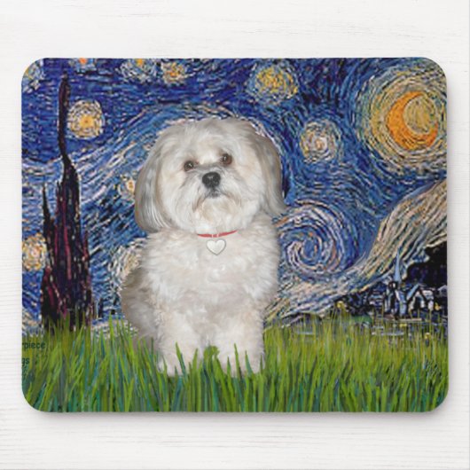 Starry Night - Havanese (F) Mousepad (Vorne)