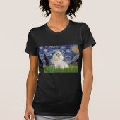 Starry Night - Havanese (weiß/creme) T-Shirt (Vorderseite)