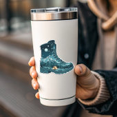 Starry Night Hiking Boot Sticker | Die-Cut Sticker