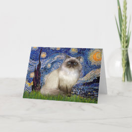 Starry Night - Himalayan cat 7 Karte