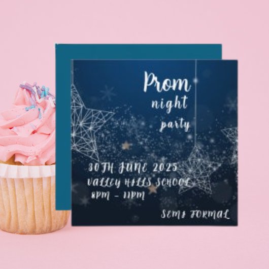 Starry Night Himmlisch Celestial Prom Nachttanz Einladung