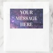 STARRY NIGHT-Hintergrund - Passen Sie Ihre eigenen Rechteckiger Aufkleber (Tasche)