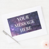 STARRY NIGHT-Hintergrund - Passen Sie Ihre eigenen Rechteckiger Aufkleber (Umschlag)