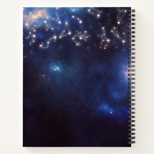 Starry Night | Hochzeitspläne für Konstellationen Notizbuch (Rückseite)
