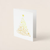 STARRY NIGHT Holiday Card Gold Folienkarte (Vorderseite)