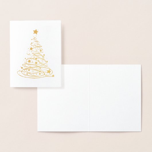 STARRY NIGHT Holiday Card Gold Folienkarte (Anzeige)