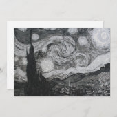 Starry Night I Vincent Van Gogh Flat Card Einladung (Vorne/Hinten)