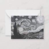 Starry Night I Vincent Van Gogh Lesezeichen Mitteilungskarte (Vorderseite)