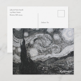 Starry Night I Vincent Van Gogh Postkarte