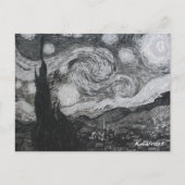 Starry Night I Vincent Van Gogh Postkarte (Vorderseite)