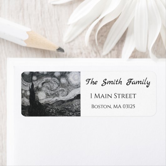 Starry Night I Vincent Van Gogh Rücksendeadresse (Insitu)