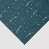 Starry Night in Blue Christmas Stars Seidenpapier (Detail)