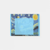 Starry Night in Blue Post-it Klebezettel (Vorderseite)