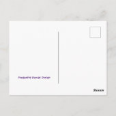 Starry Night in Lila, Kunst-Spoof Postkarte (Rückseite)