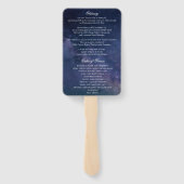 Starry Night in Love Memory Funeral Programm Fächer (Rückseite)