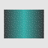 Starry Night in Shiny Aquamarin Seidenpapier (Vorderseite)