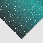 Starry Night in Shiny Aquamarin Seidenpapier (Ausschnitt)