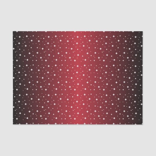 Starry Night in Shiny Dark Red Seidenpapier (Vorderseite)