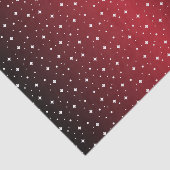 Starry Night in Shiny Dark Red Seidenpapier (Ausschnitt)