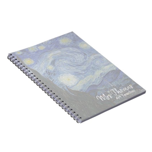 Starry Night individuelles Notebook Notizblock (Rechte Seite)