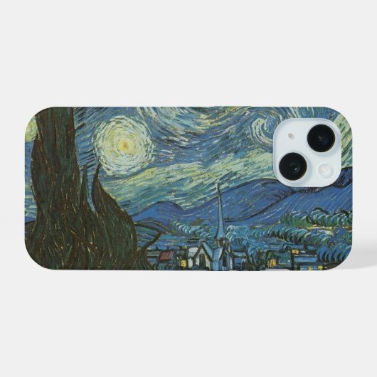 Starry Night iPhone 15 Hülle (Rückseite (Horizontal))