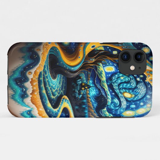 Starry night iPhone Case (Rückseite (Horizontal))