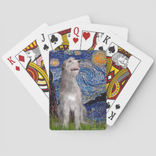Starry Night - Irish Wolfhound Spielkarten
