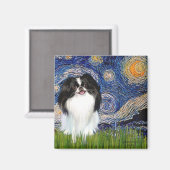 Starry Night - Japanisches Kinn 3 Magnet (Vorderseite/Rückseite)