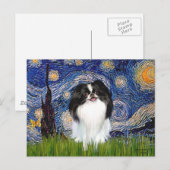 Starry Night - Japanisches Kinn 3 Postkarte (Vorne/Hinten)