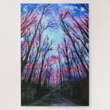 Starry Night Jigsaw Puzzle Painting