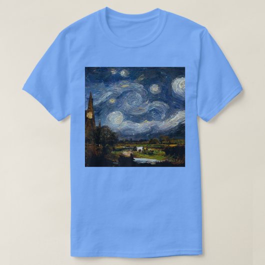 Starry Night John Constable Premium T - Shirt (Design vorne)