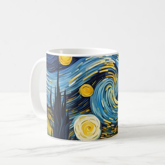 Starry Night Kaffeetasse (Vorderseite Links)