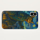 Starry Night Kaiju Catzilla Cat iPhone iPad Case (Rückseite (Horizontal))