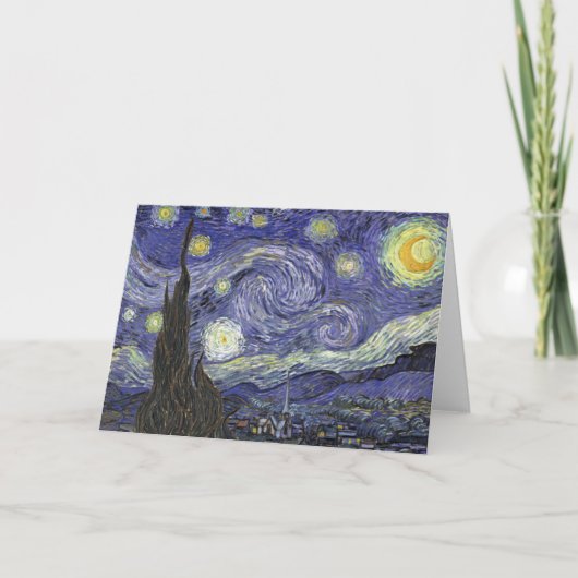 Starry Night Karte (Vorderseite)