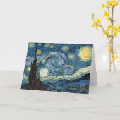 Starry Night Karte (Gelbe Blume)