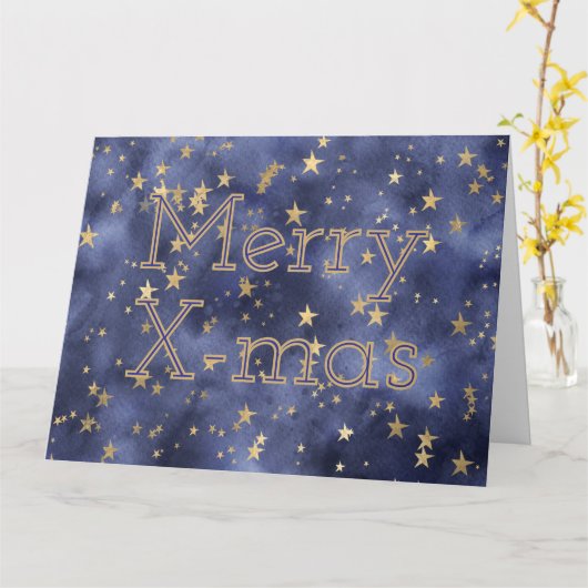 Starry Night Karte (Gelbe Blume)