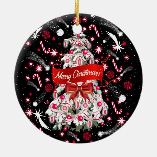 Starry Night Keramik Ornament (Hinten)