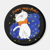Starry Night Kitty Cat Halloween Magnet (Vorne)