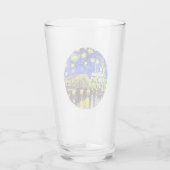 Starry Night Köln Dom Deutschland Glas (Rückseite)