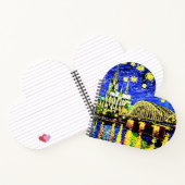 Starry Night Köln Dom Deutschland Notizblock (Innenseite)