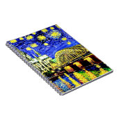 Starry Night Köln Dom Deutschland Notizblock (Rechte Seite)
