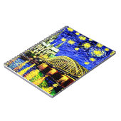 Starry Night Köln Dom Deutschland Notizblock (Linke Seite)