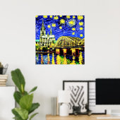 Starry Night Köln Dom Deutschland Poster (Heimbüro)