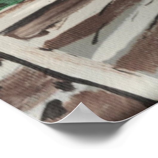 Starry Night Lake Pontchartrain Poster (Ecke)