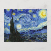 Starry Night Landscape Vincent van Gogh Postkarte (Vorderseite)