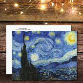 Starry Night Landscape Vincent van Gogh Postkarte