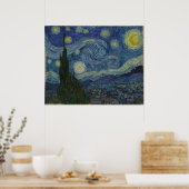 Starry Night Large Leinwand Vincent Van Gogh Poster (Küche)