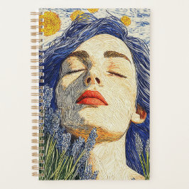 Starry Night Lavender Dream Textured Woman Planer